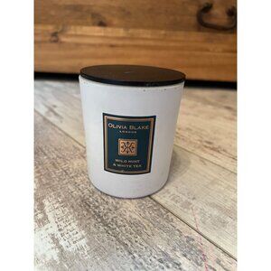 Olivia Blake Scented Candle Wild Mint & White Tea 3.25" Wide 3.75" Tall